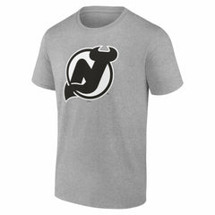 New Jersey Devils Big & Tall Personalized Name & Number Monochrome T-Shirt Gray