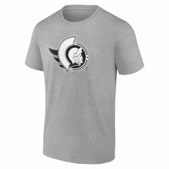 Ottawa Senators Big & Tall Personalized Name & Number Monochrome T-Shirt Gray