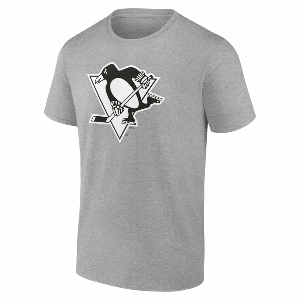 Pittsburgh Penguins Big & Tall Personalized Name & Number Monochrome T-Shirt Gray