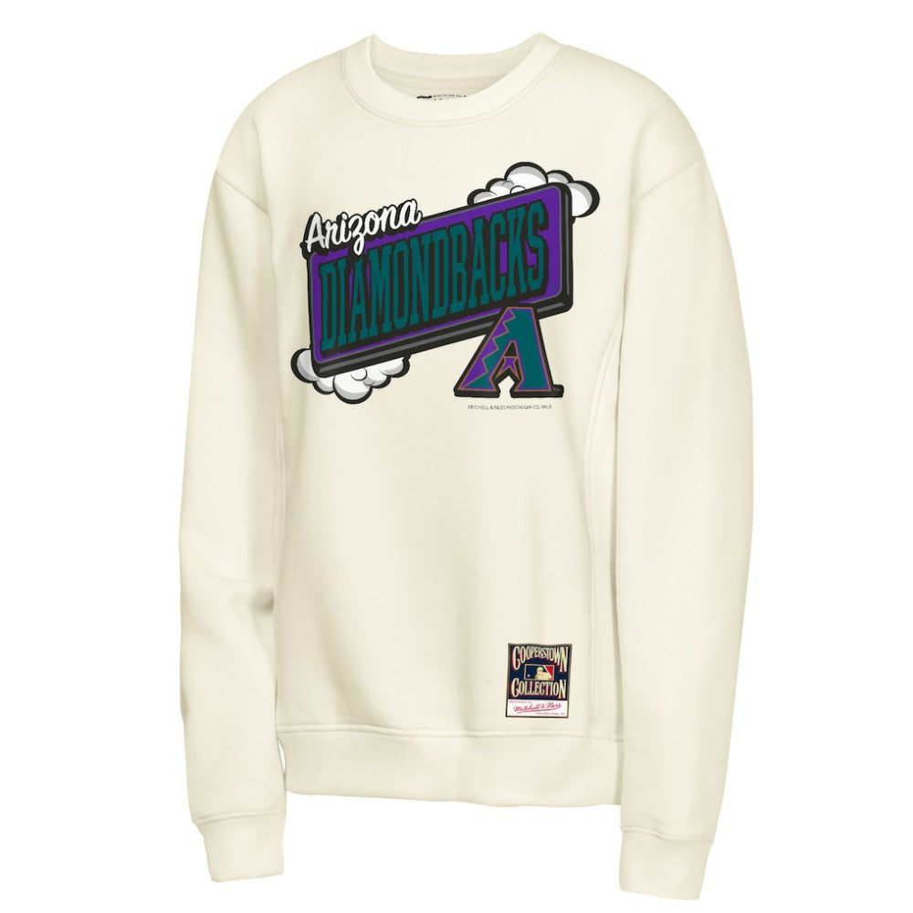 Arizona Diamondbacks Youth Retro Billboard Sweatshirt - Natural | Mitchell & Ness