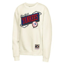 New York Yankees Youth Retro Billboard Sweatshirt - Natural | Mitchell & Ness