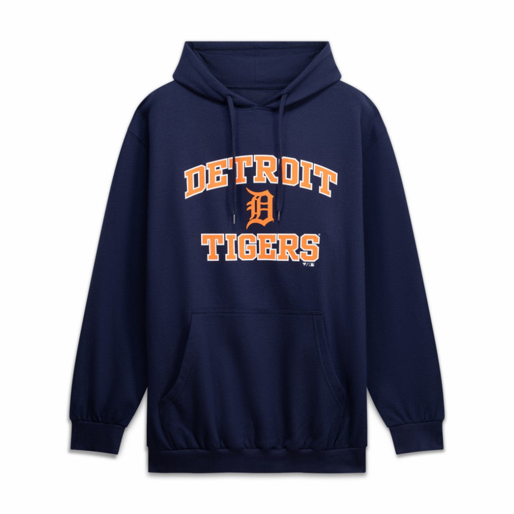Detroit Tigers Big & Tall Heart & Soul Hoodie - Navy