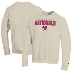 Washington Nationals Champion Eco Powerblend Sweatshirt - Oatmeal
