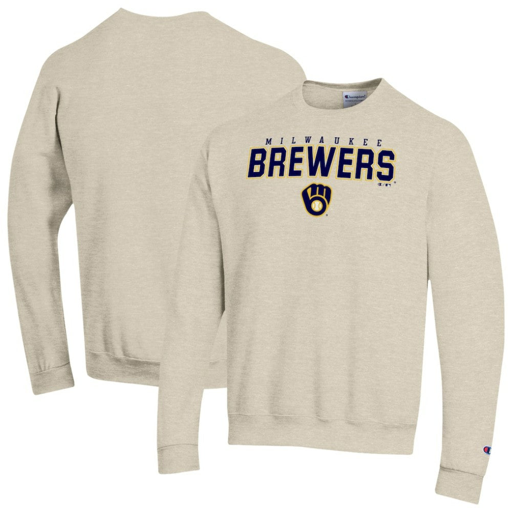 Milwaukee Brewers Champion Eco Powerblend Sweatshirt - Oatmeal