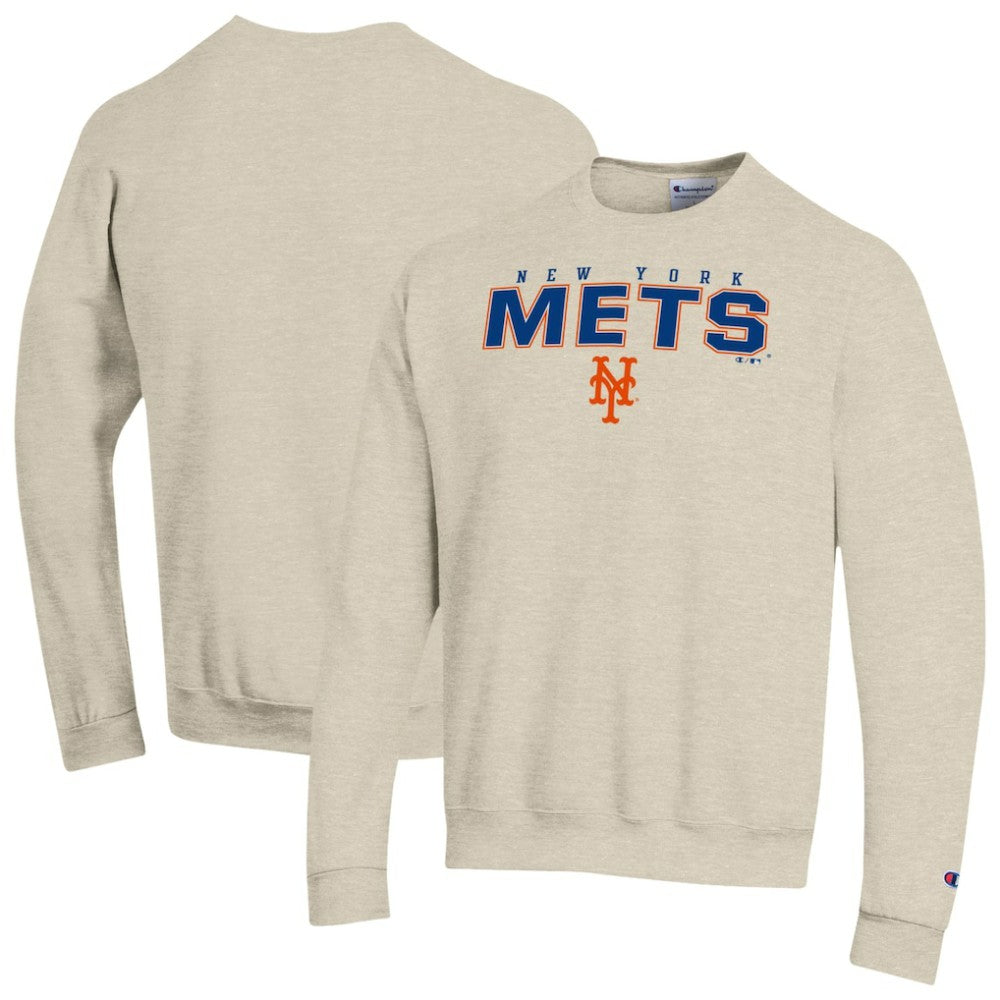 New York Mets Champion Eco Powerblend Sweatshirt - Oatmeal