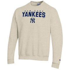 New York Yankees Champion Eco Powerblend Sweatshirt - Oatmeal
