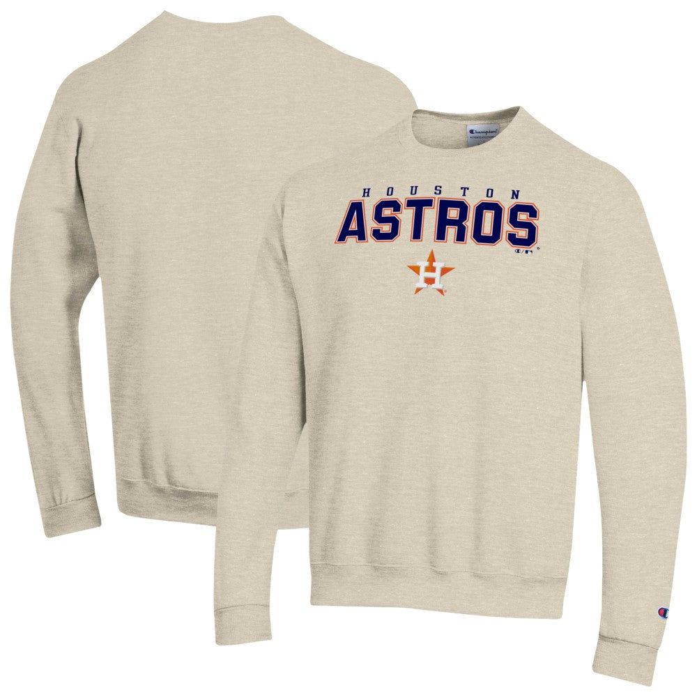 Houston Astros Champion Eco Powerblend Sweatshirt - Oatmeal