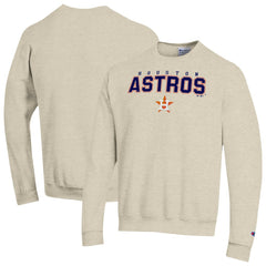 Houston Astros Champion Eco Powerblend Sweatshirt - Oatmeal