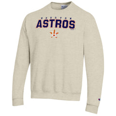 Houston Astros Champion Eco Powerblend Sweatshirt - Oatmeal