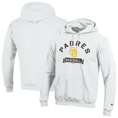 San Diego Padres Champion Eco Powerblend Hoodie - White