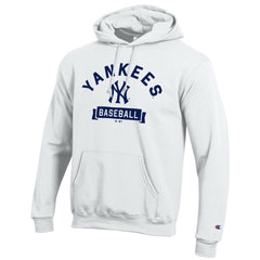 New York Yankees Champion Eco Powerblend Hoodie - White
