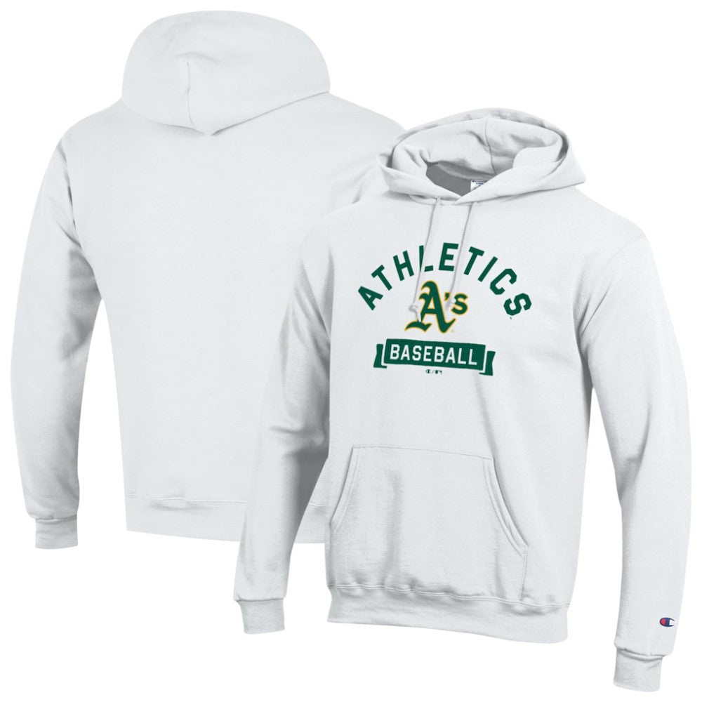 Athletics Champion Eco Powerblend Hoodie - White