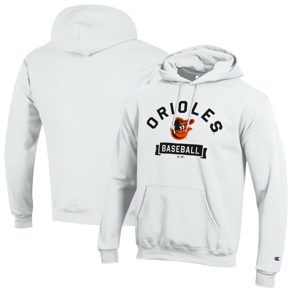 Baltimore Orioles Champion Eco Powerblend Hoodie - White