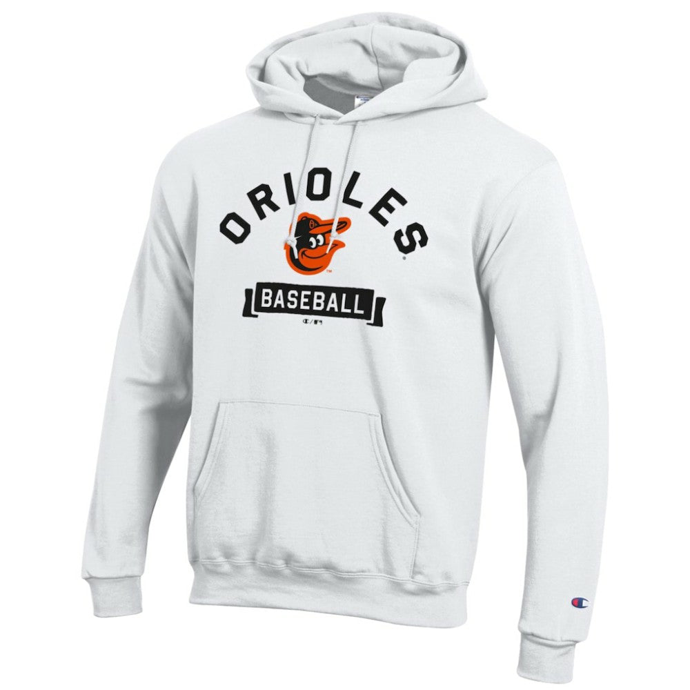 Baltimore Orioles Champion Eco Powerblend Hoodie - White