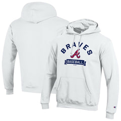 Atlanta Braves Champion Eco Powerblend Hoodie - White