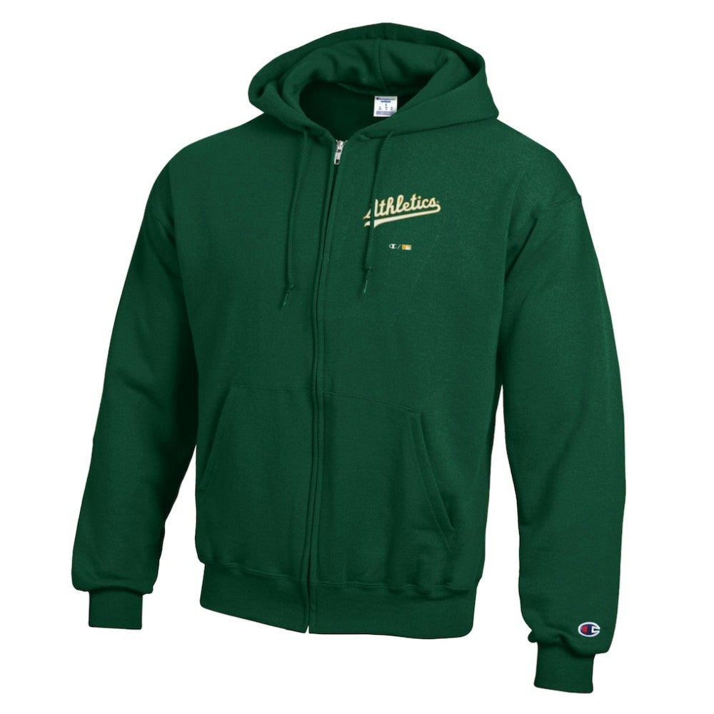 Athletics Champion Eco Powerblend Full-Zip Hoodie - Green