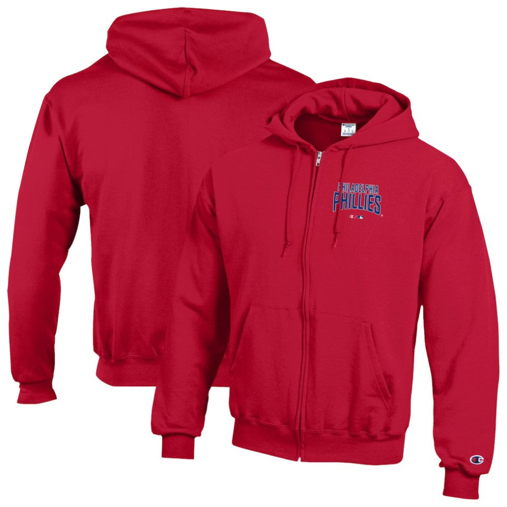 Philadelphia Phillies Champion Eco Powerblend Full-Zip Hoodie - Red