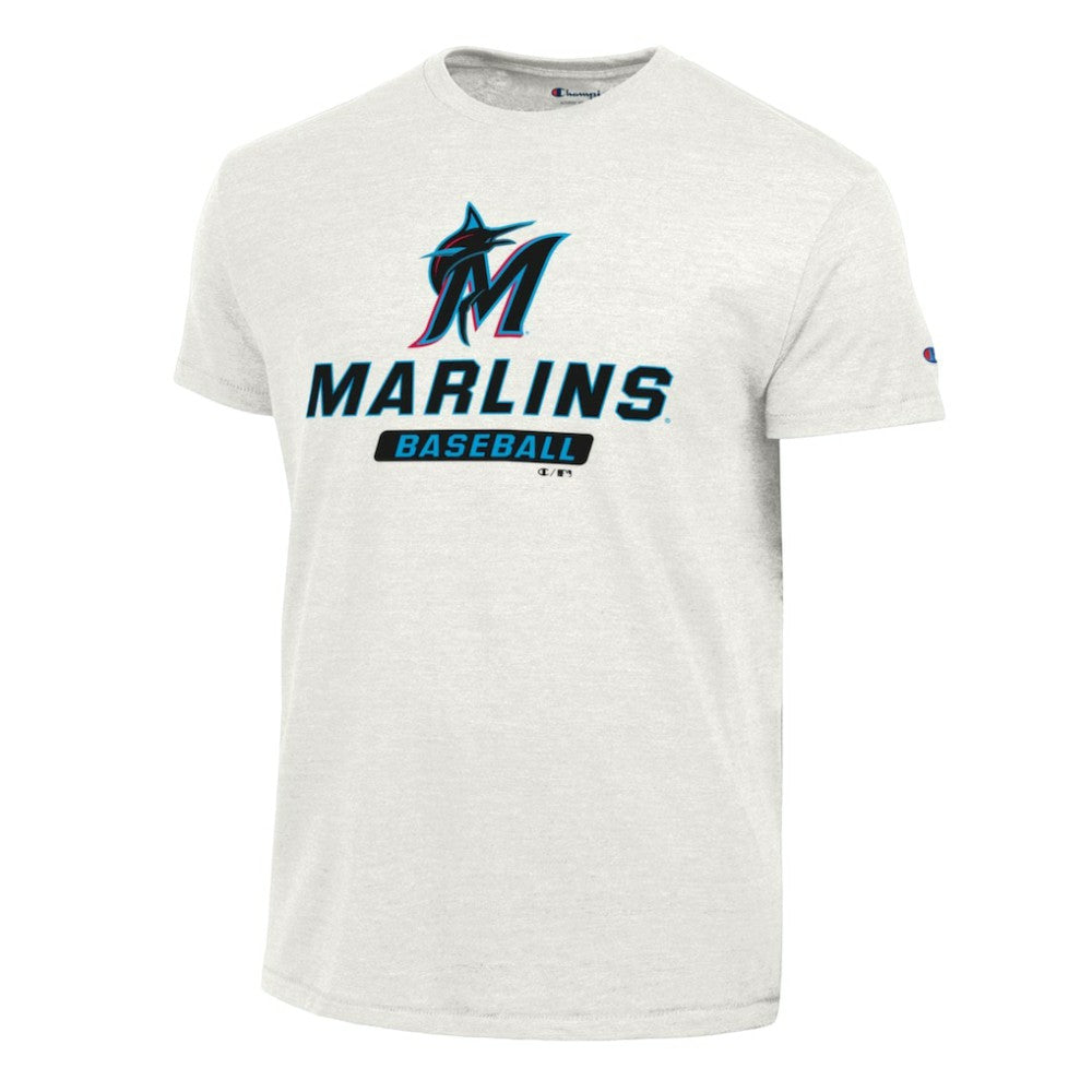 Miami Marlins Champion Ultimate Tri-blend T-Shirt - White