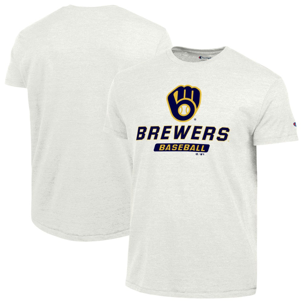 Milwaukee Brewers Champion Ultimate Tri-blend T-Shirt - White