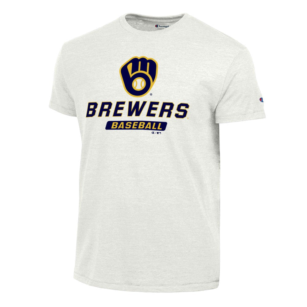 Milwaukee Brewers Champion Ultimate Tri-blend T-Shirt - White