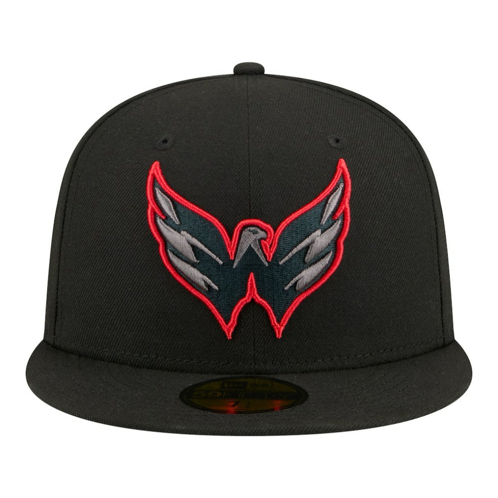 Washington Capitals New Era Color Pop 59FIFTY Fitted Hat Black