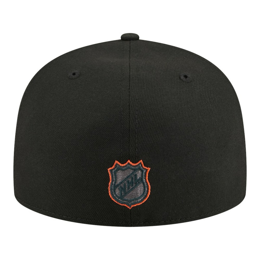 Anaheim Ducks New Era Color Pop 59FIFTY Fitted Hat Black