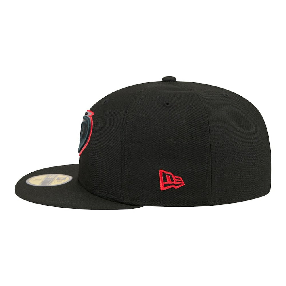 Carolina Hurricanes New Era Color Pop 59FIFTY Fitted Hat Black