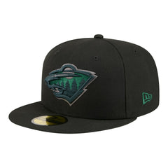 Minnesota Wild New Era Color Pop 59FIFTY Fitted Hat Black