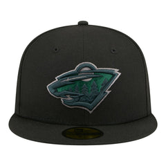 Minnesota Wild New Era Color Pop 59FIFTY Fitted Hat Black