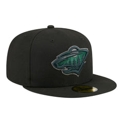 Minnesota Wild New Era Color Pop 59FIFTY Fitted Hat Black