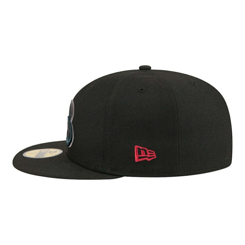 Colorado Avalanche New Era Color Pop 59FIFTY Fitted Hat Black