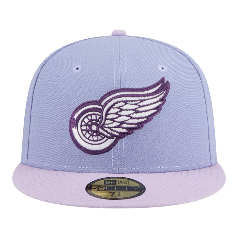 Detroit Red Wings New Era Lavender Bloom 59FIFTY Fitted Hat Light Purple/Purple