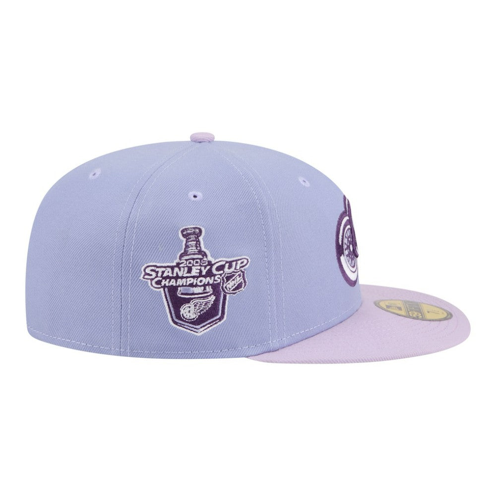 Detroit Red Wings New Era Lavender Bloom 59FIFTY Fitted Hat Light Purple/Purple