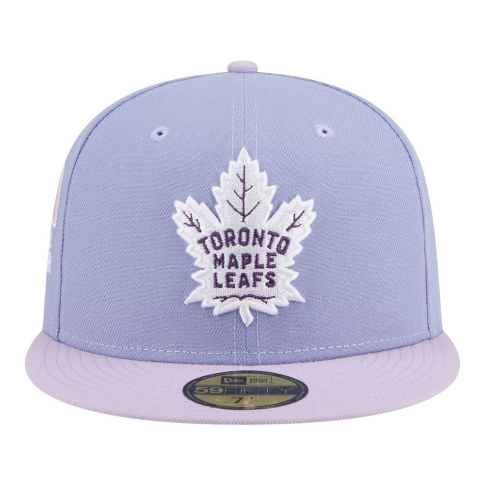 Toronto Maple Leafs New Era Lavender Bloom 59FIFTY Fitted Hat Light Purple/Purple