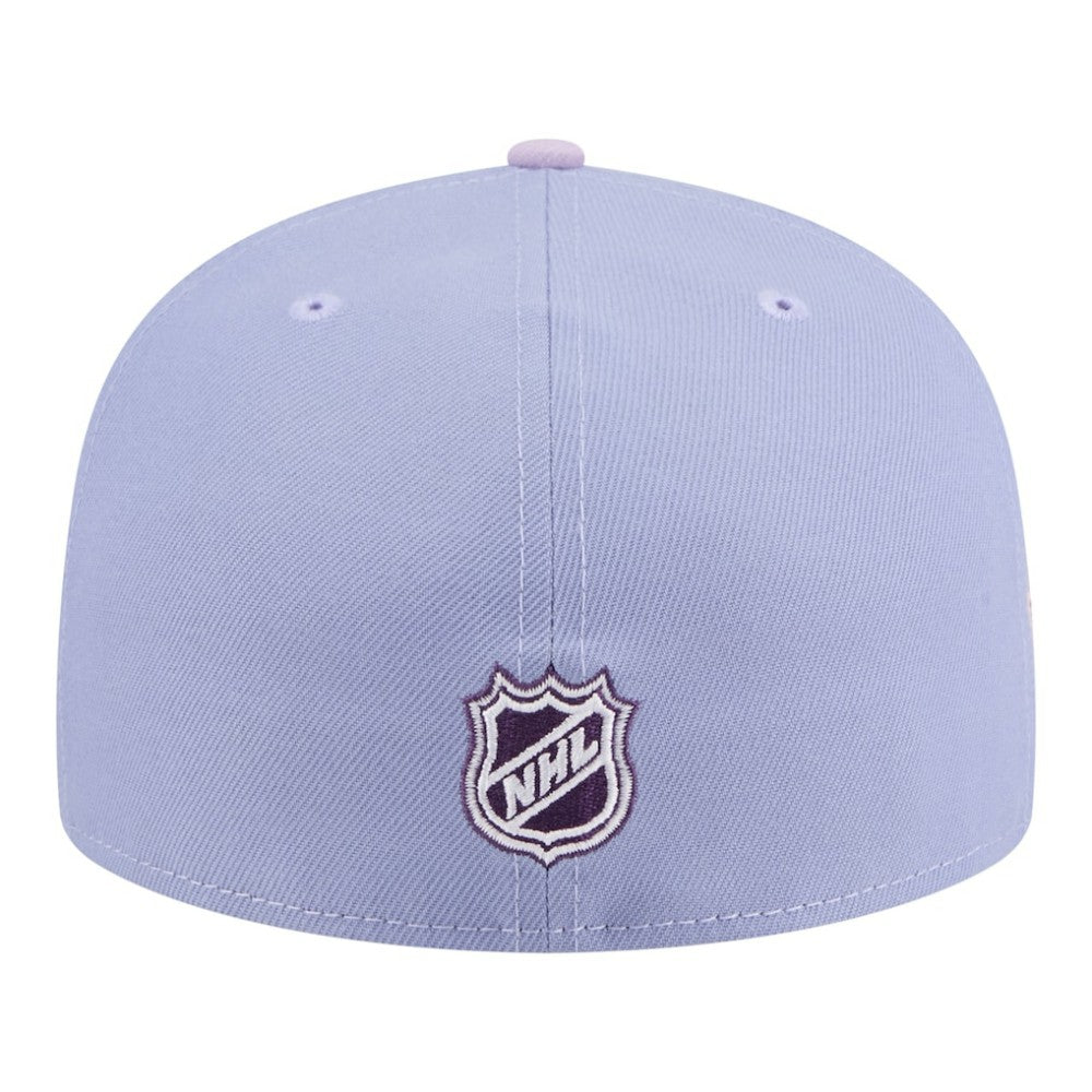 New York Rangers New Era Lavender Bloom 59FIFTY Fitted Hat Light Purple/Purple