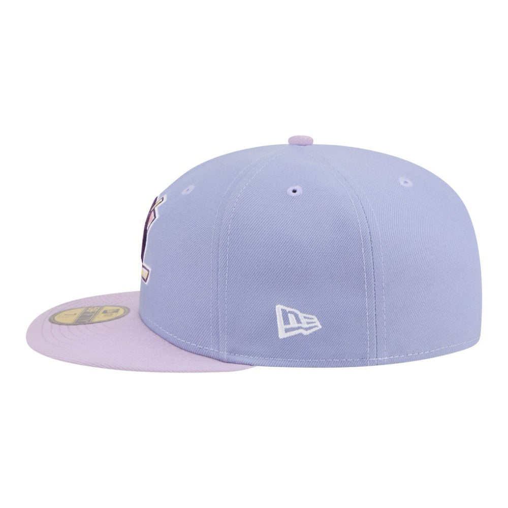 Anaheim Ducks New Era Lavender Bloom 59FIFTY Fitted Hat Light Purple/Purple