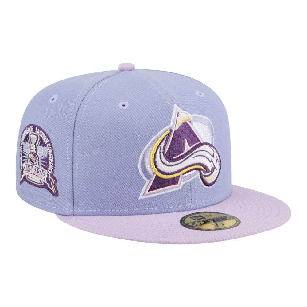 Colorado Avalanche New Era Lavender Bloom 59FIFTY Fitted Hat Light Purple/Purple