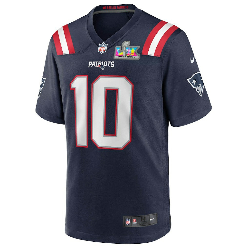 Drake Maye New England Patriots Super Bowl LX Patch Game Jersey - Navy | Nike online