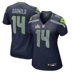 Sam Darnold Seattle Seahawks Women's Super Bowl LX Patch Game Jersey - College Navy | Nike sale