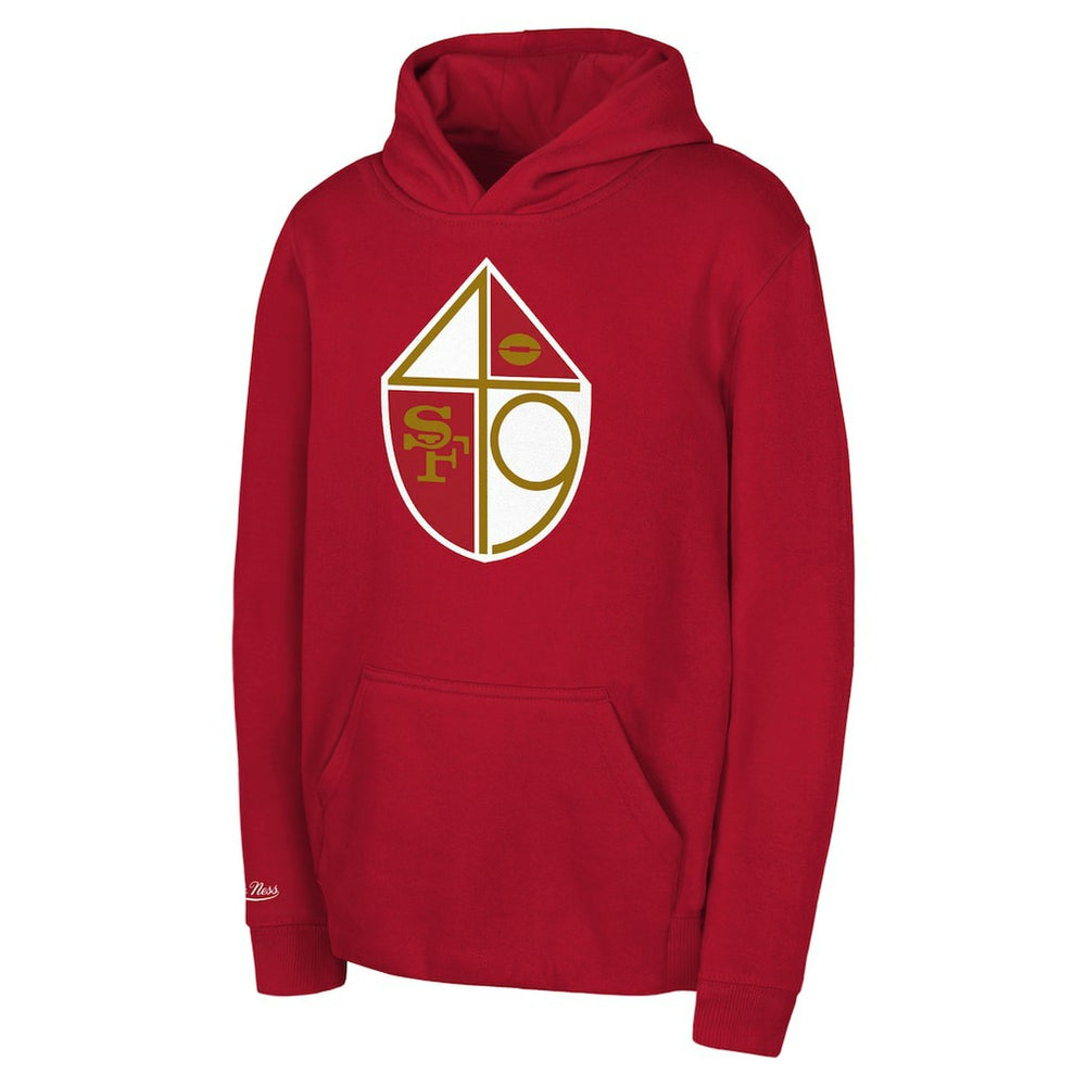 San Francisco 49ers Youth Retro Logo Retro Logo Hoodie - Scarlet for sale