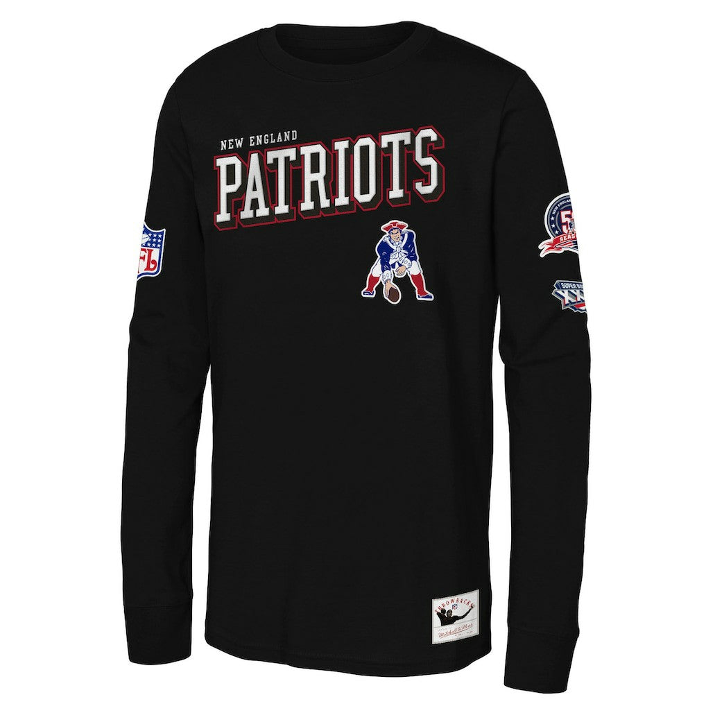 New England Patriots Youth Training Camp Long Sleeve T-Shirt - Black for sale