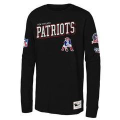New England Patriots Youth Training Camp Long Sleeve T-Shirt - Black for sale
