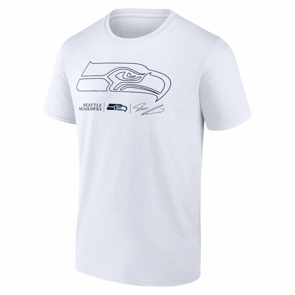 Jaxon Smith-Njigba Seattle Seahawks Tonal Name & Number T-Shirt - White for sale