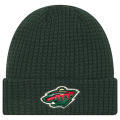 Minnesota Wild New Era Waffle Cuffed Knit Hat Green