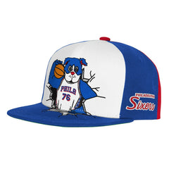 Philadelphia 76ers Youth Mascot Snapback Hat - Royal | Mitchell & Ness on sale