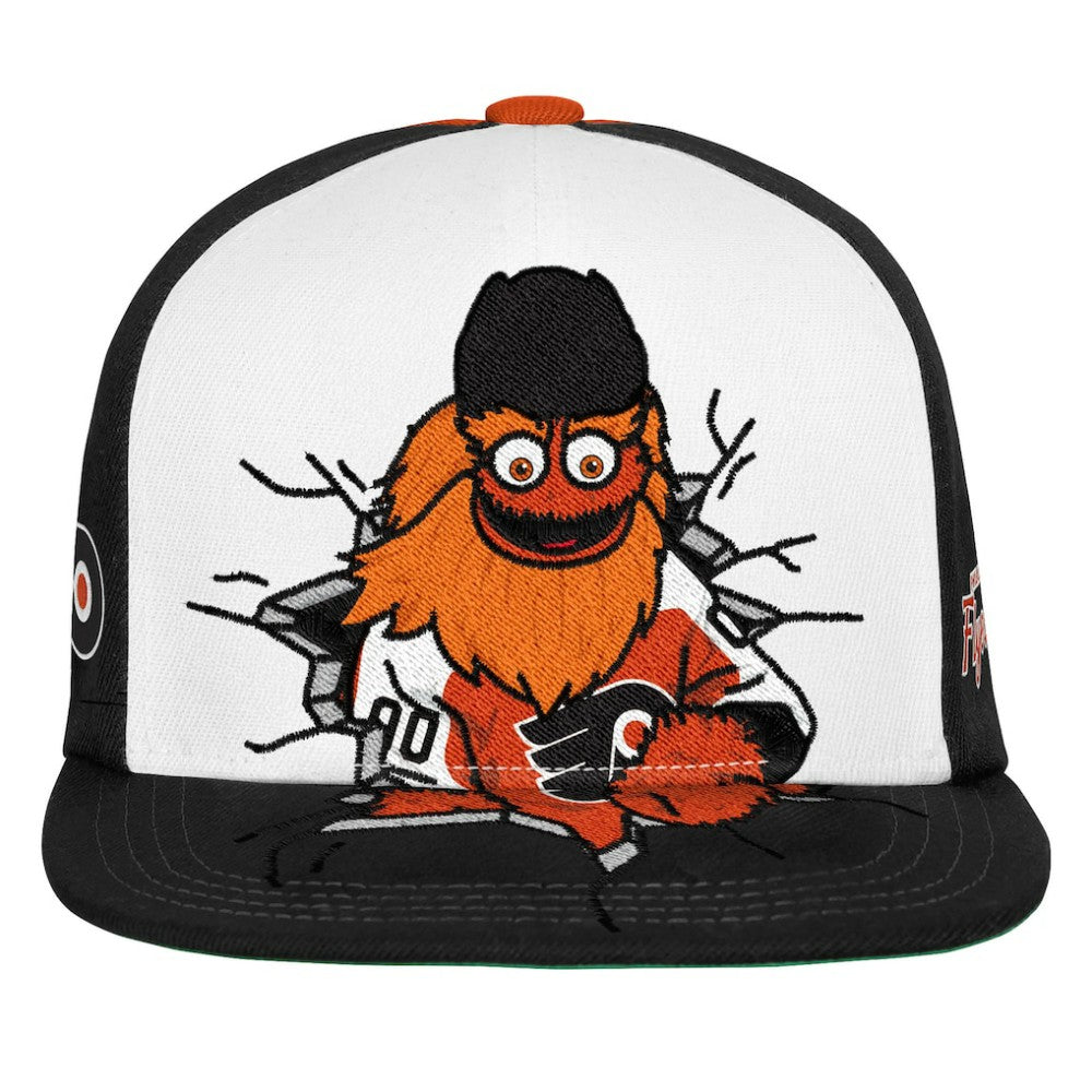 Philadelphia Flyers Mitchell & Ness Youth Mascot Snapback Hat Orange