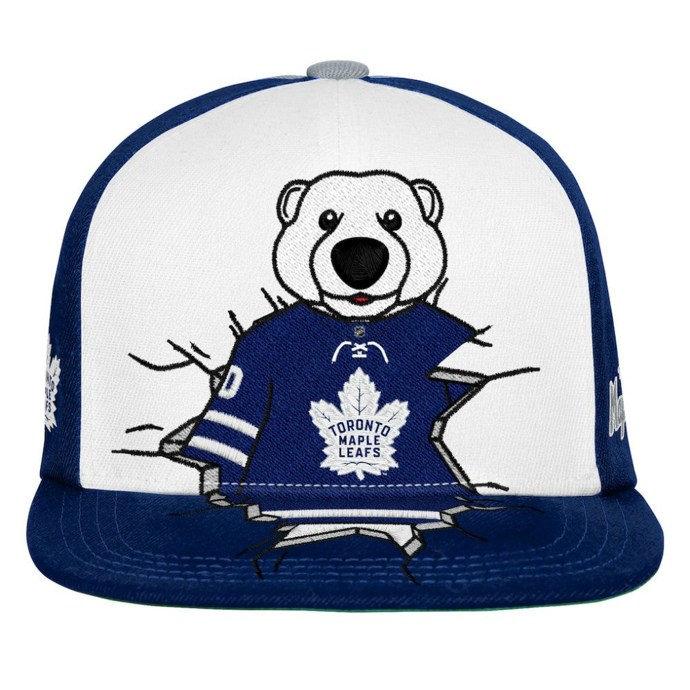 Toronto Maple Leafs Mitchell & Ness Youth Mascot Snapback Hat Navy