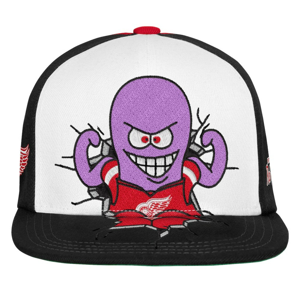 Detroit Red Wings Mitchell & Ness Youth Mascot Snapback Hat Red