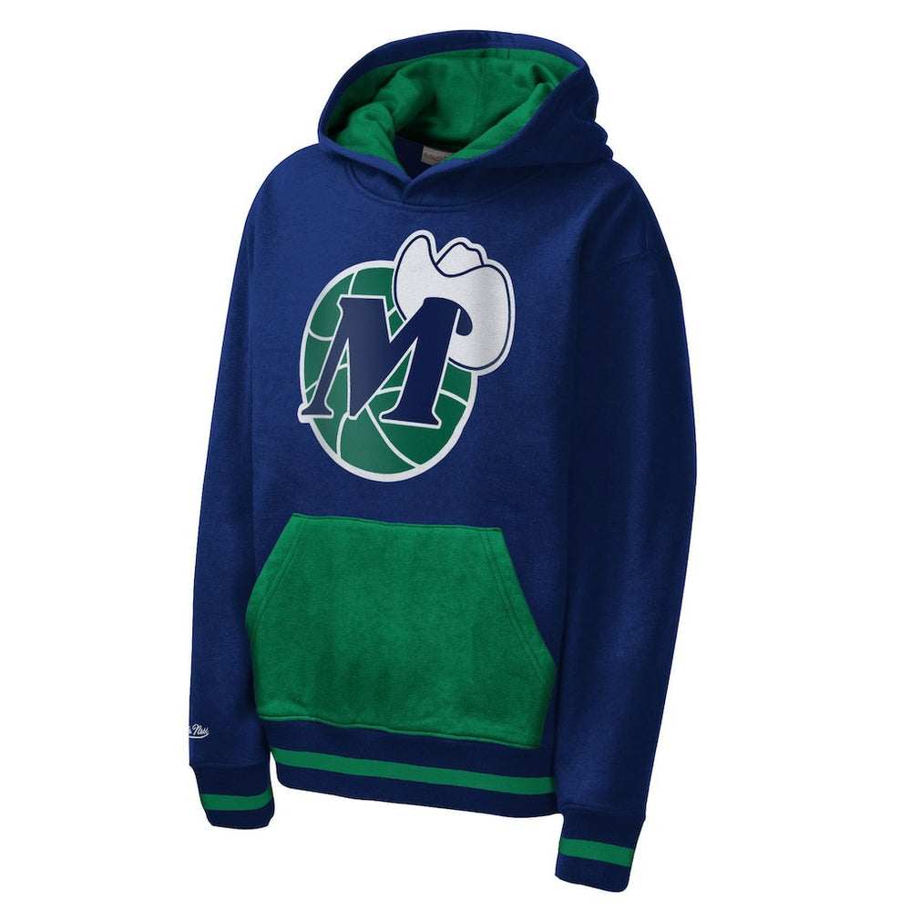 Dallas Mavericks Youth Playmaker Fashion Fleece Hoodie sale - Navy | Mitchell & Ness online