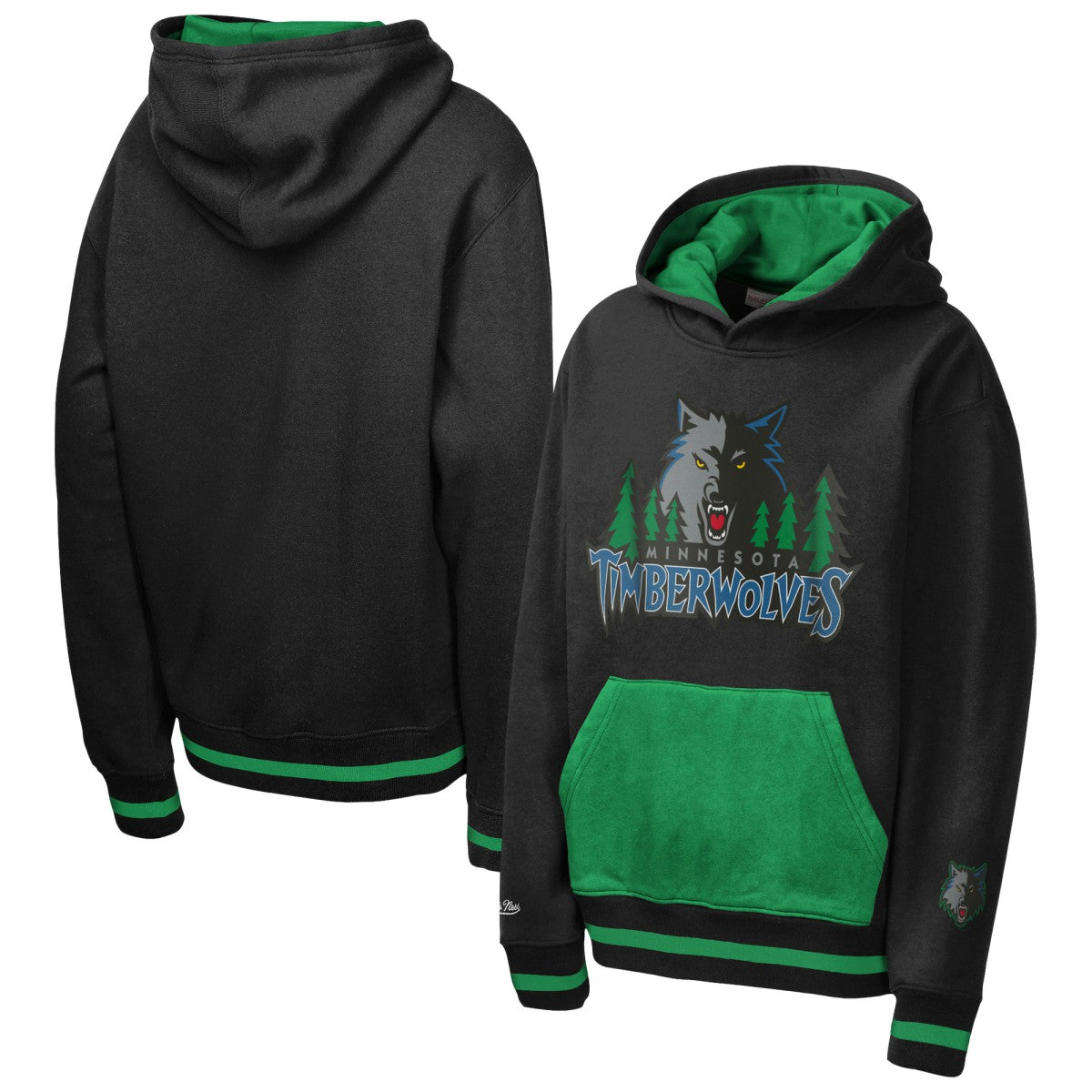 Minnesota Timberwolves Youth Playmaker Fashion Fleece Hoodie - Navy | Mitchell & Ness outlet